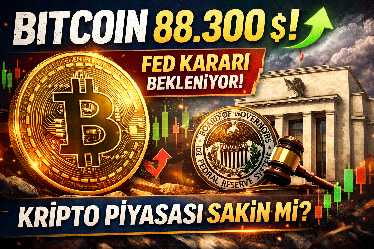 Volatil Haftanın Ardından Sakinleşen Kripto Piyasası: Bitcoin 88.300$’a Döndü mü?