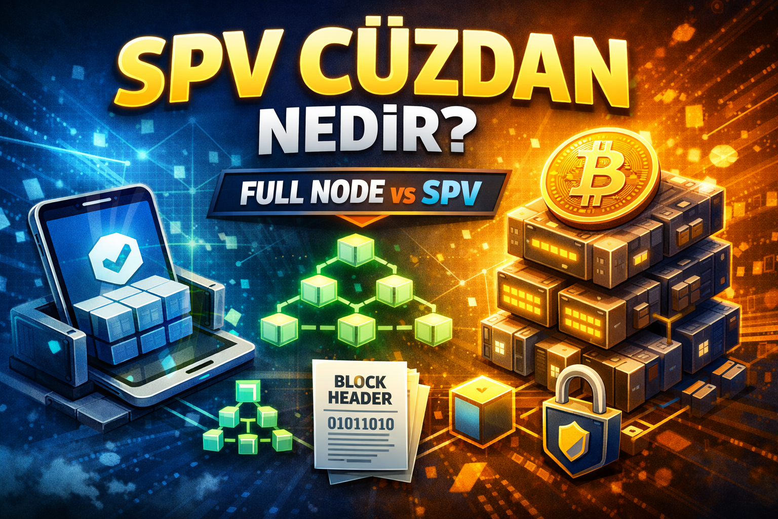 SPV Cüzdan Nedir? Doğrulama Nasıl Çalışır? (Full Node vs SPV Rehberi)
