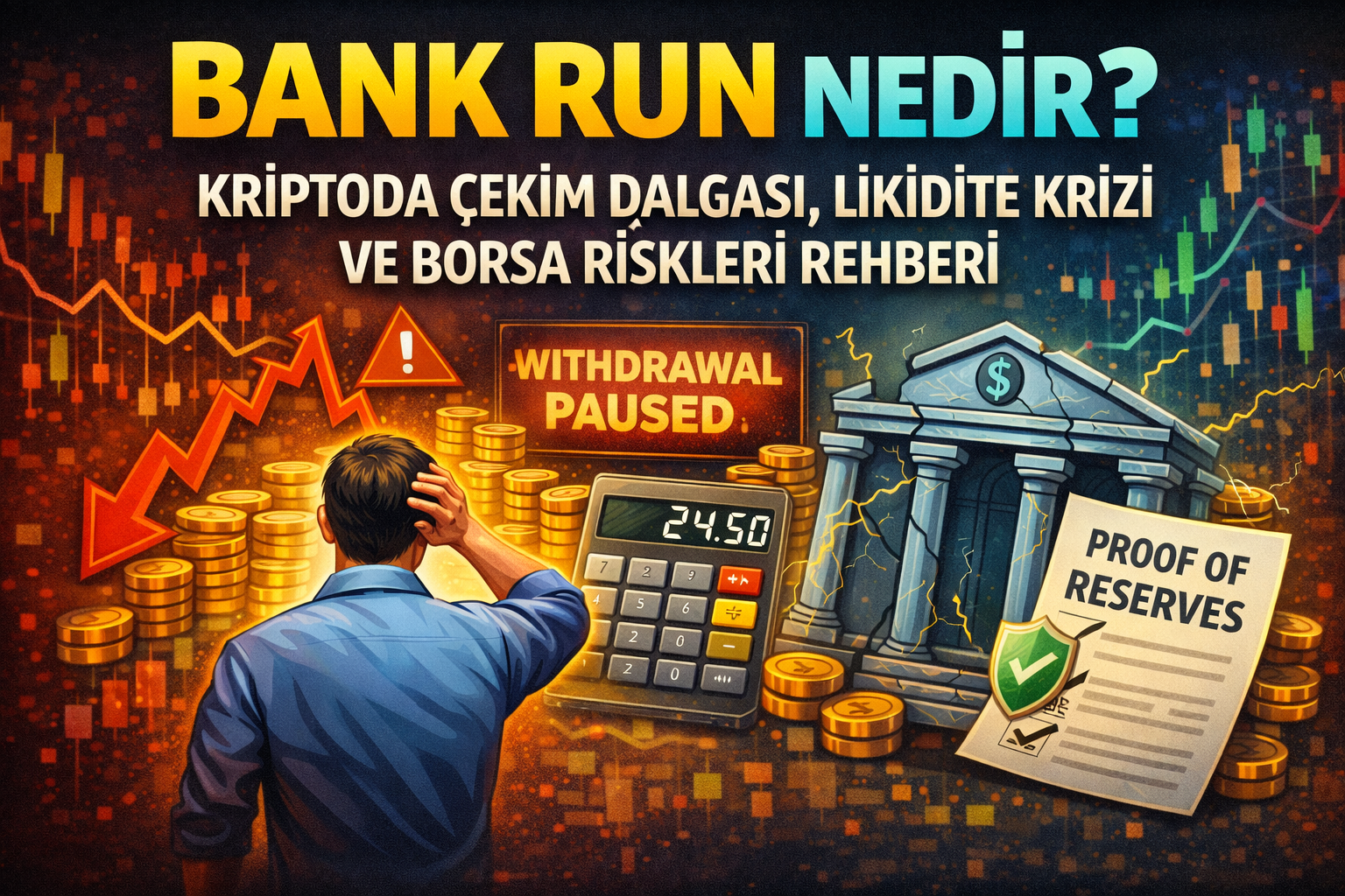 Bank Run Nedir? Kriptoda Çekim Dalgası (Withdrawal Krizi) Nasıl Olur?